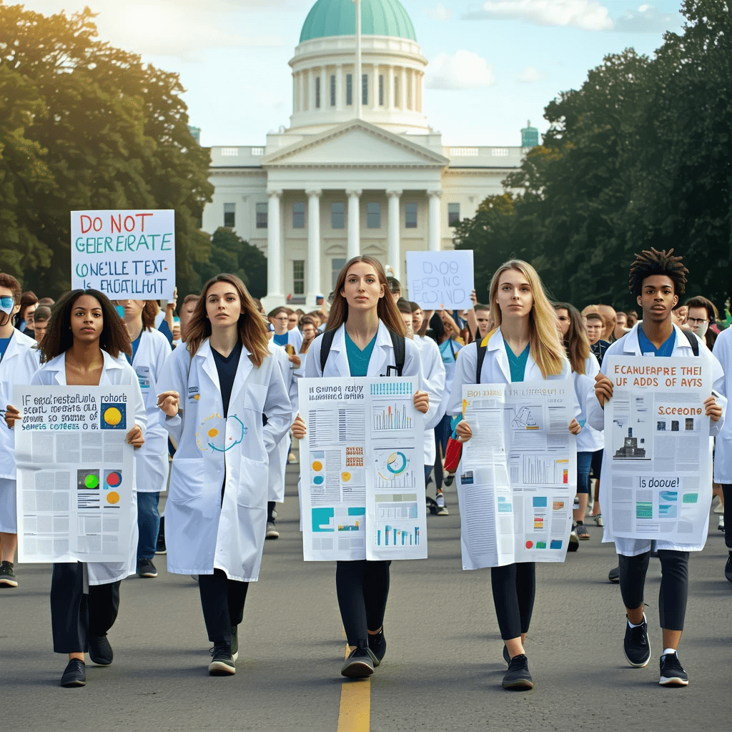 Scientists Protest Funding Cuts in Washington, D.C.