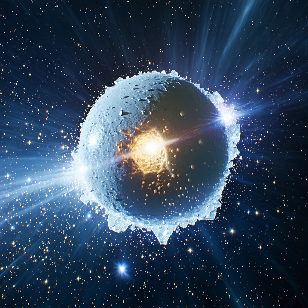 White Dwarf Star Devours Pluto-like Planet Remnants