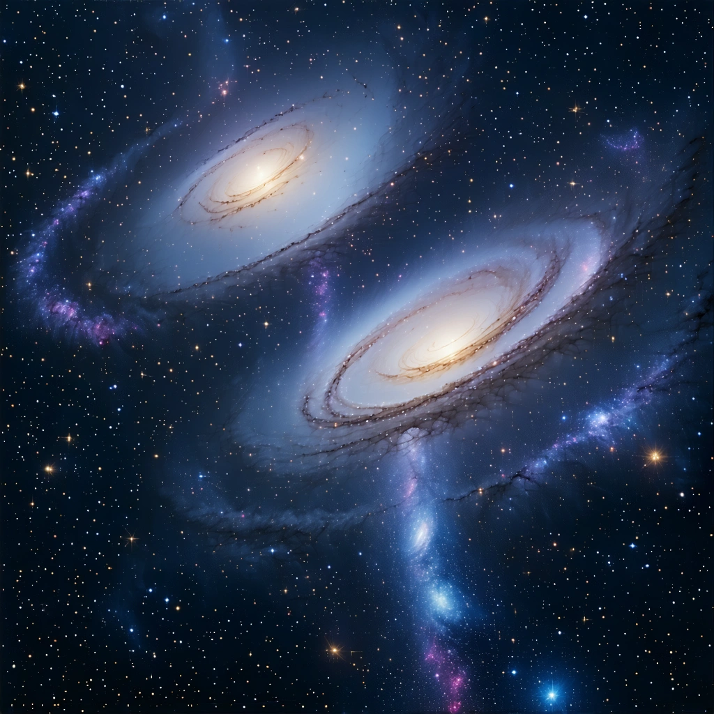 Astronomers Unveil a Massive Hydrogen Bridge Between Two Galaxies