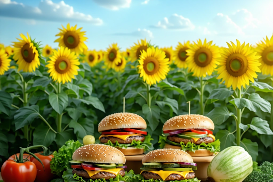 Innovative Sunflower Seed-Based Plant Burger