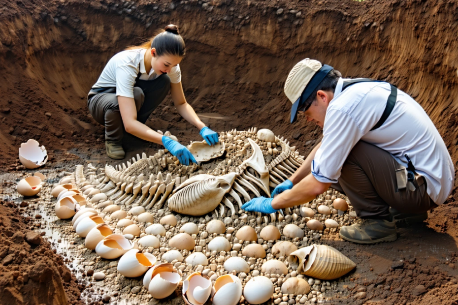 Discoveries in Morgon: Ancient Crocodile Eggs and Fossil Insights
