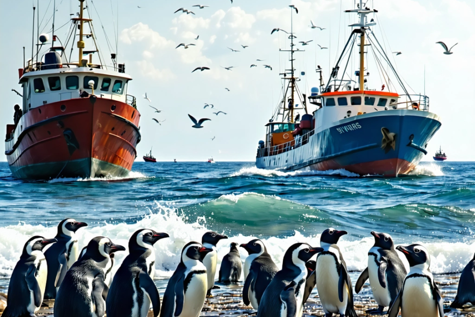 Decline of African Penguins and Environmental Impact